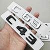 3D ABS Car Letters C43 C63 Logo Rear Trunk Badge Emblem Decals For Mercedes Benz AMG C43 C63 W205 W206 Car Sticker Accessories