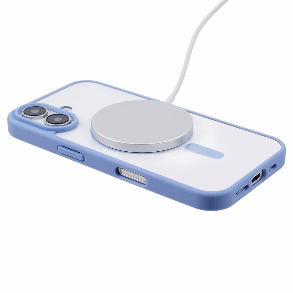 For iPhone 16 Case Compatible with MagSafe Shockproof PC+TPU Clear Phone Cover