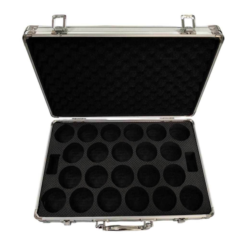 Billiard Balls Storage Box Padded Organizer Lightweight Container Accessories Hard Case Holds 22 Balls Carrying Case for Travel