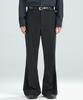 ZPLISH Semi-Flare Wool Slacks Black
