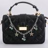 Y2K Silver Rhinestone Star Cherry Bag Chain Heart Charms Purse Strap Handbag Decor Accessories