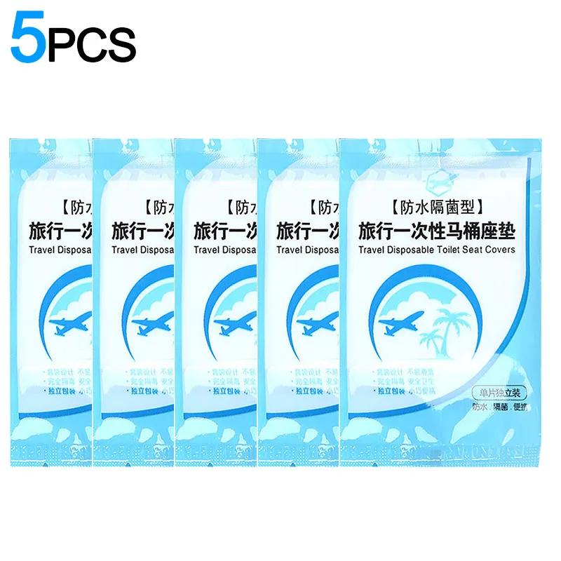 100/1pcs Disposable Toilet Seat Cover Mat Portable Travel Safety Toilet Seat Paper Pads Waterproof Cushion Bathroom Accessories