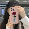 Slim Skin Feeling Cartoon Flowers Tulips Soft Silicone PU Leather Cover Phone Case for Samsung Xiaomi Poco Redmi