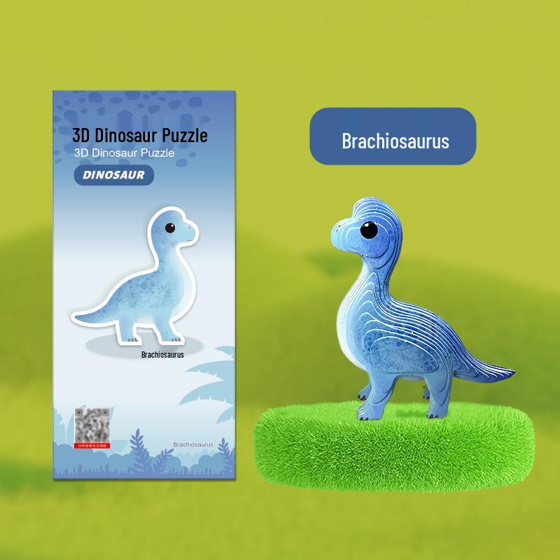 Dinosaur Egg 3D Puzzle Toy - Educational, DIY, Handmade Paper Assembly for Toddlers