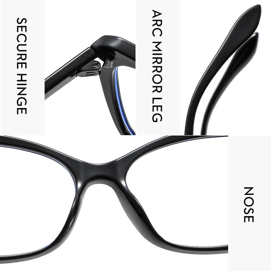 Classic Anti-Blue Light Computer Eye Glasses Frames Men Women Vintage Square Plastic Cat Eye Glasses Frame Eyewear