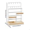 Bijley Jewelry Organizer of Jewelry, Necklace Support, Mode with Basic Wooden Circle Holder