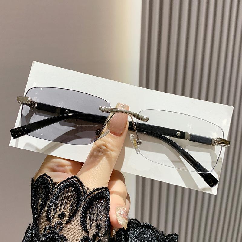 Color-changing Business Style Anti-glare Non-framed Progressive Lenses For Men, With High-end Style Edging And No Frame.3323