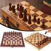 Developing Strategic Thinking 3 In 1 Chess Chekers Backgammon No Toxic 29x29cm Large Chessboard Chess Wooden Set for Boys Girls