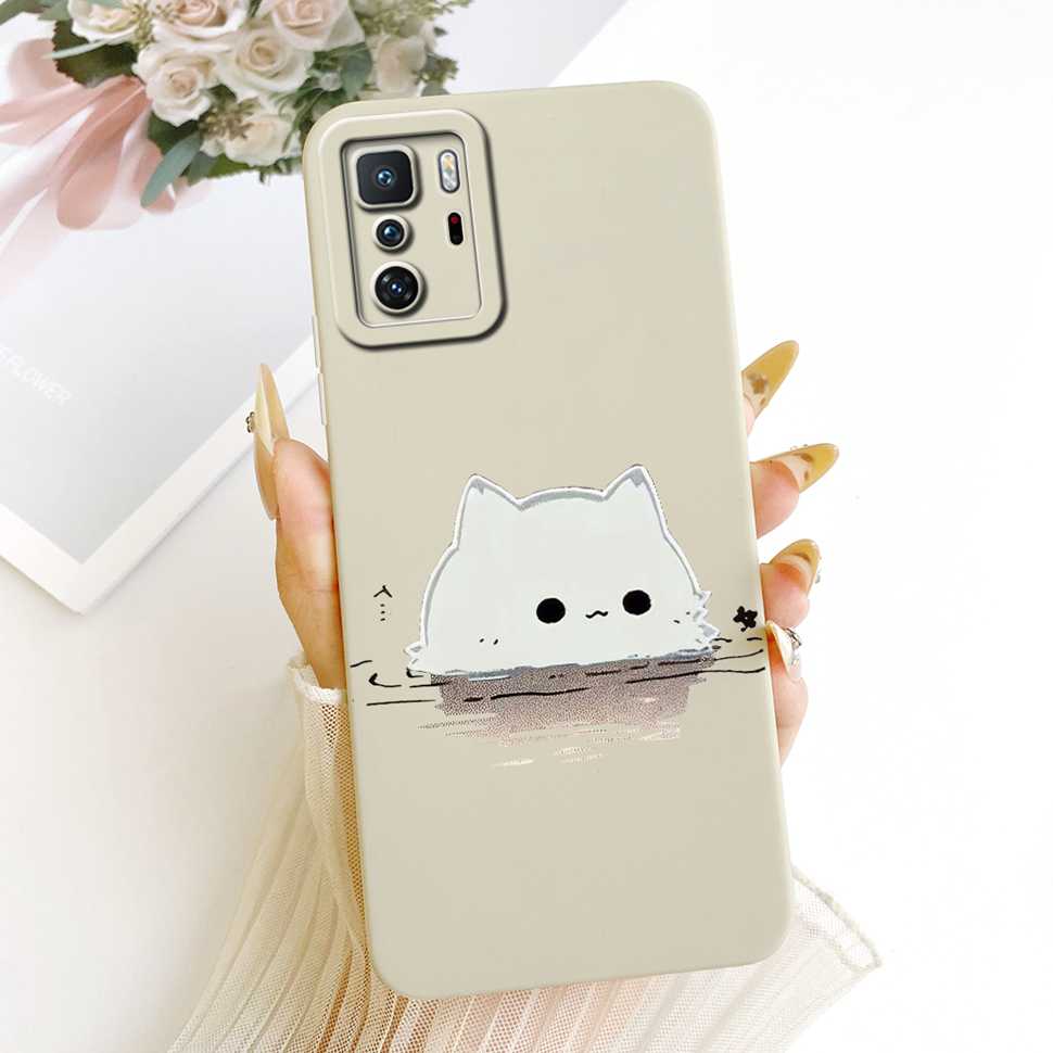 For Redmi Note 10 Pro China 6.6" Case Simple Cute Cartoon Rabbit Silicone Back Cover For Redmi Note 10Pro 10 PRO 5G Phone Cases