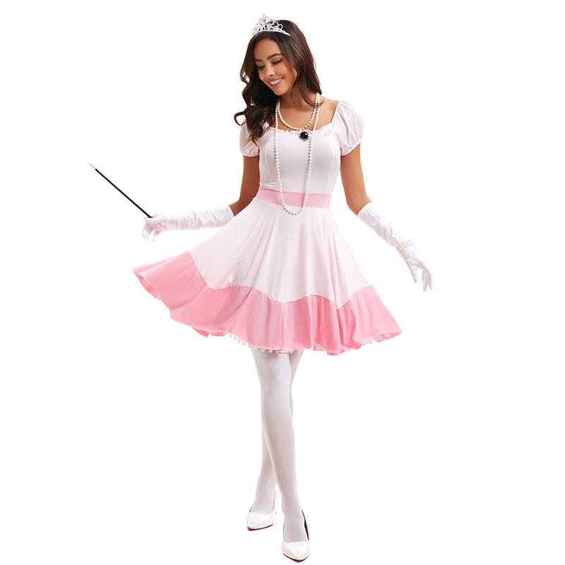Halloween Costume Pink Princess Fairy Tale Cosplay Costume Nightclub Costume Uniform