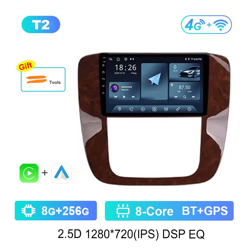 9 '' for GMC Yukon Chevrolet Tahoe Suburban 2008 - 2012 Android OS Car Radio Multimedia Video Player 4G GPS Navi WiFi HD Screen