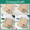 Velvet Jewelry Organizer With Mirror For Rings Necklaces And Earrings
