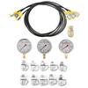 Excavator Hydraulic Pressure Test Kit with Testing Point Coupling and Gauge