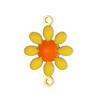 3PCS/LOT CARLIDANA Gold Plated Daisy Flower Pendants, Waterproof Stainless Steel Charms for DIY Necklace Jewelry