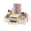 Influencer Girl's Portable Makeup Mirror with Storage for Dorm Desktops