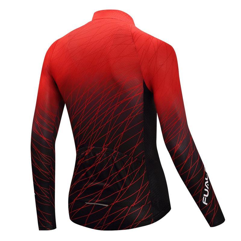 Riding Bicycle Jerseys Cycling Clothing Set Men Long Sleeve Black Bib Pants Bicycle Clothes Suit