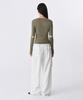 MUSINSA STANDARD WOMAN Women'S Floral Lace Wide Cargo Elastic Pants [Ivory]