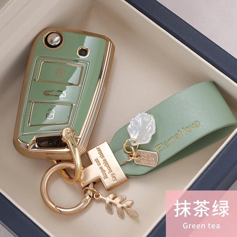 New Tpu Car Key Case Cover Protect Shell Bag For Vw Volkswagen Golf 7 Mk7 Tiguan Mk2 Seat Ateca Leon Fr 2 Ibiza Skoda Octavia