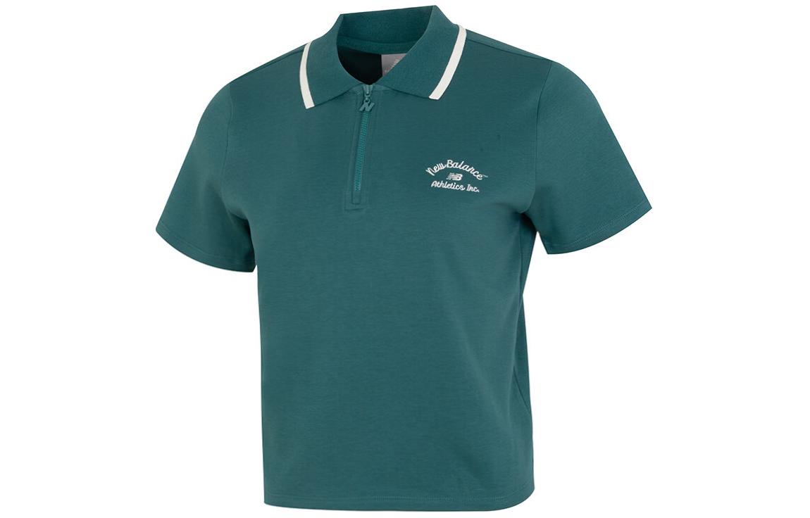New Balance Polo Shirt Women s Dark Green NFE22442-EMD S