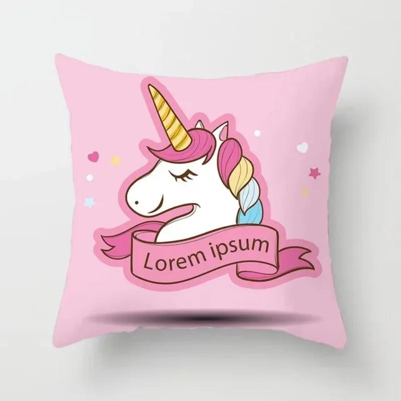Mandala Tropical Flamingo Pattern Decorative Pillows Unicorn Pillowcase Polyester Pillowcase Home Hotel Decoration Pillowcase .