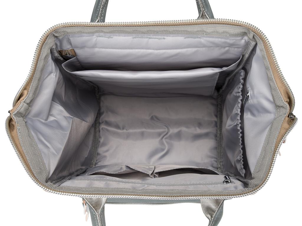 PTN BETA-6072 Khaki+Gray Fabric Backpack