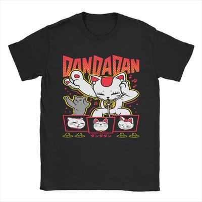 Heren Dames Turbo Oma Kat Dandadan T-shirt Japan Anime Katoenen Kleding Grappige Korte Mouw Ronde Hals T-shirts Grote Maten T-shirt