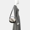 [Pre-Owned] Highlands Metal Accessories Detachable Adjustable Leather Shoulder Strap Cotton Crossbody Handbag - Excellent #1X3I7MK