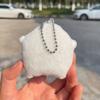 Soft Cute Walla Walla Plush Keychain New Cute Kawaii Ghost Doll Charm Creative White Round Accessory Pendant Bag Pendant Gifts