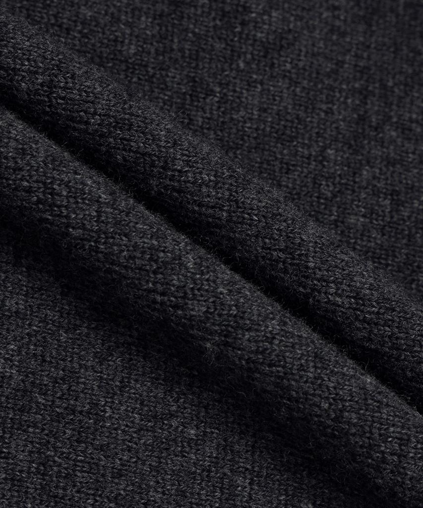 BROOKS BROTHERS [Heritage] Wool Cashmere Solid Sweater (Charcoal) (Bbwrmhg412)