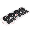 Replacement Decal Button Stickers for Car Climate Control Panel DIY Dash Repair Kit for Worn Out Original Markings