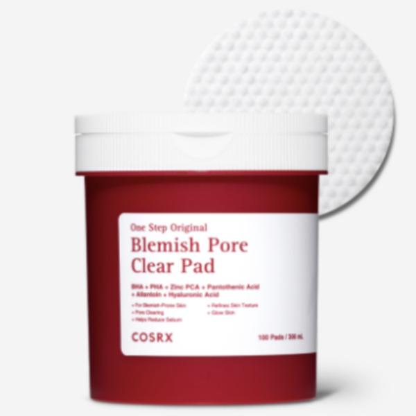 COSRX One-Step Original Blemish Pore Clear Pad Exfoliating & Pore Care Toner Pads 100 Sheets