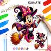 Disney Halloween Minnie Mouse oil painting art painting kit handmade diy gift home decoration wall decor craft supplies art project kit