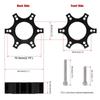 Aluminiumlegering 70 mm hjuldistanser Adapterplatta Ring för Thrustmaster T300RS Rattuppgradering Rattadapterplatta