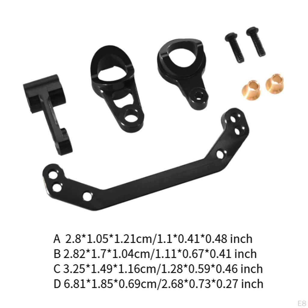 Aluminum Alloy Steering Assembly RC Car Accessories,Spare Parts Sturdy Upgrade Metal Replacement for