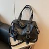 Vintage Damen Schultertaschen Neue Einfache Damen Pendler-Tragetasche Hohe Qualität PU-Leder Damen Achseltasche Große Handtaschen Geldbörse