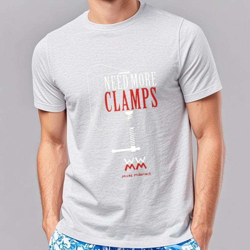 Soft Cotton Tee Men Tshirt Summer TShirt Design Online Woodworking For Mere Mortals Clamps Male Cotton Teeshirt Basic Tee
