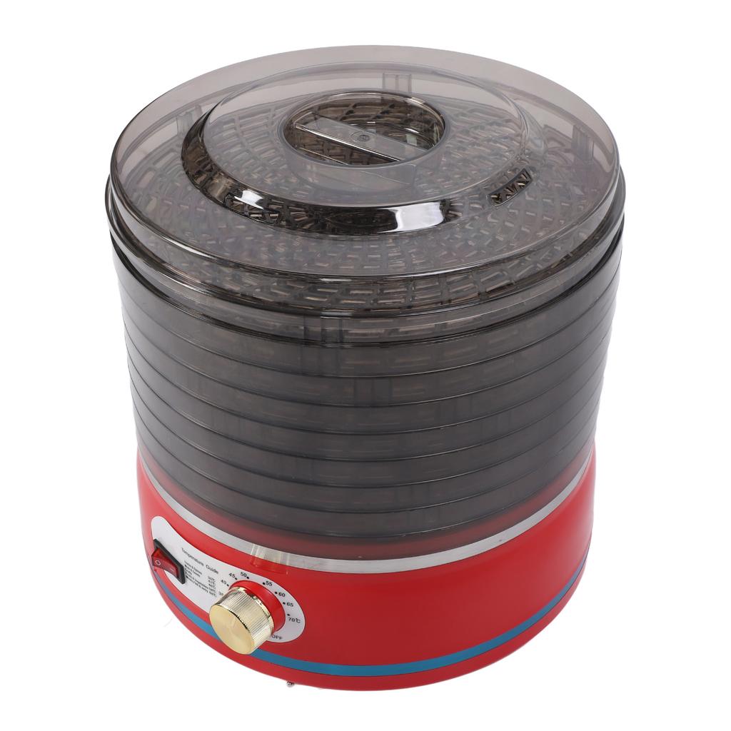 Food Dehydrator Machine 8 Tray Red Electric Dehydrated Dryer Machine for Fruit Herbs Meat Veggies