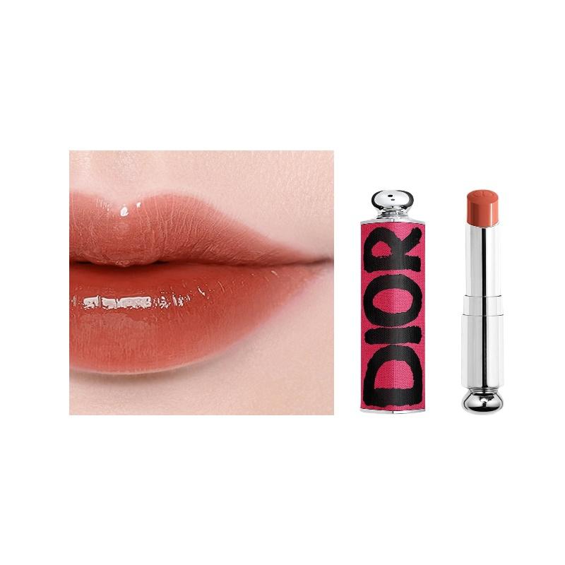 

DIOR Lipstick Two-piece set: stunning pink lipstick shell + #524 DIORETTE peach milk cap refill 3.2g красный