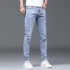 Helle Jeans Herren Frühjahr Neue Sommer Dünne Gerade Herren Jeans Slim Fit Skinny Casual Lange