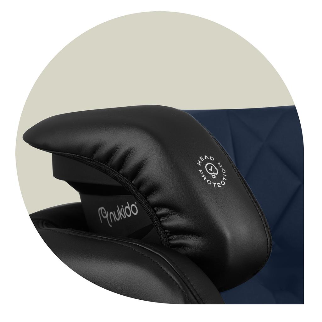 Nukido Louis Car Seat Black/Navy 15-36 Kg Isofix