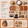 Whimsical Design DIY Sewing Kit Floral Fabric Patchwork Pumpkin Friends Kit  Gift For Craft Lovers