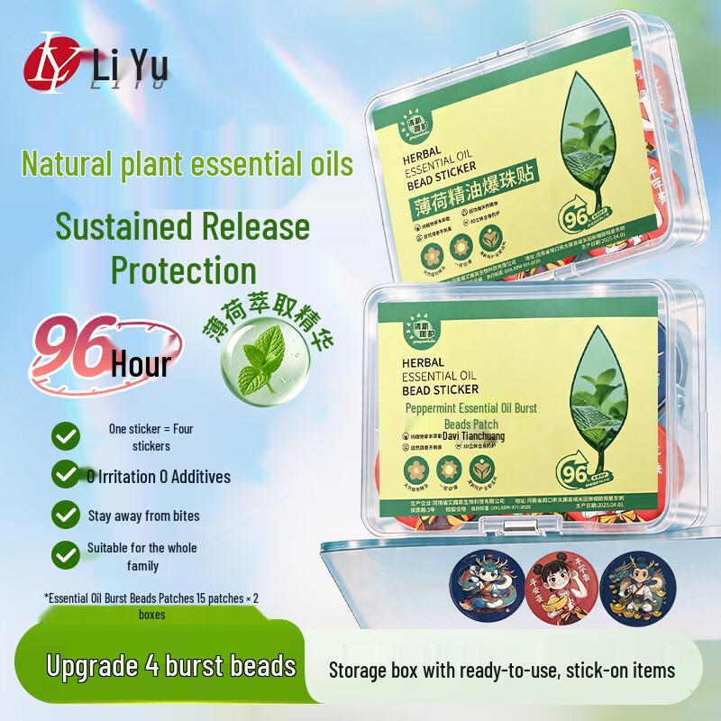 

Peppermint Essential Oil Burst Bead Patch