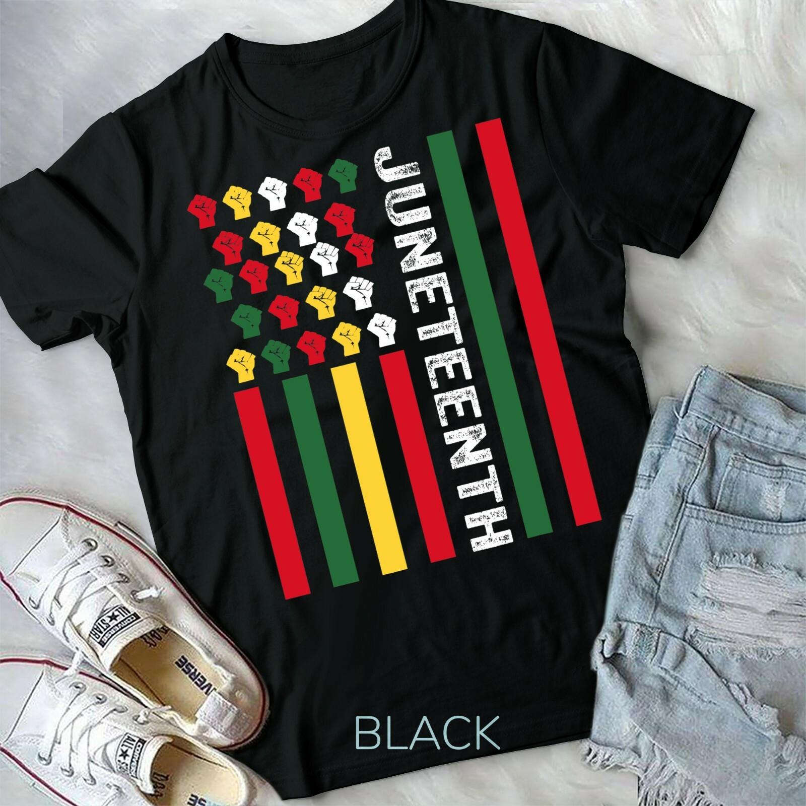 Juneteenth Black History Flag African American Since 1865 Unisex Youth T-shirt XXXXL
