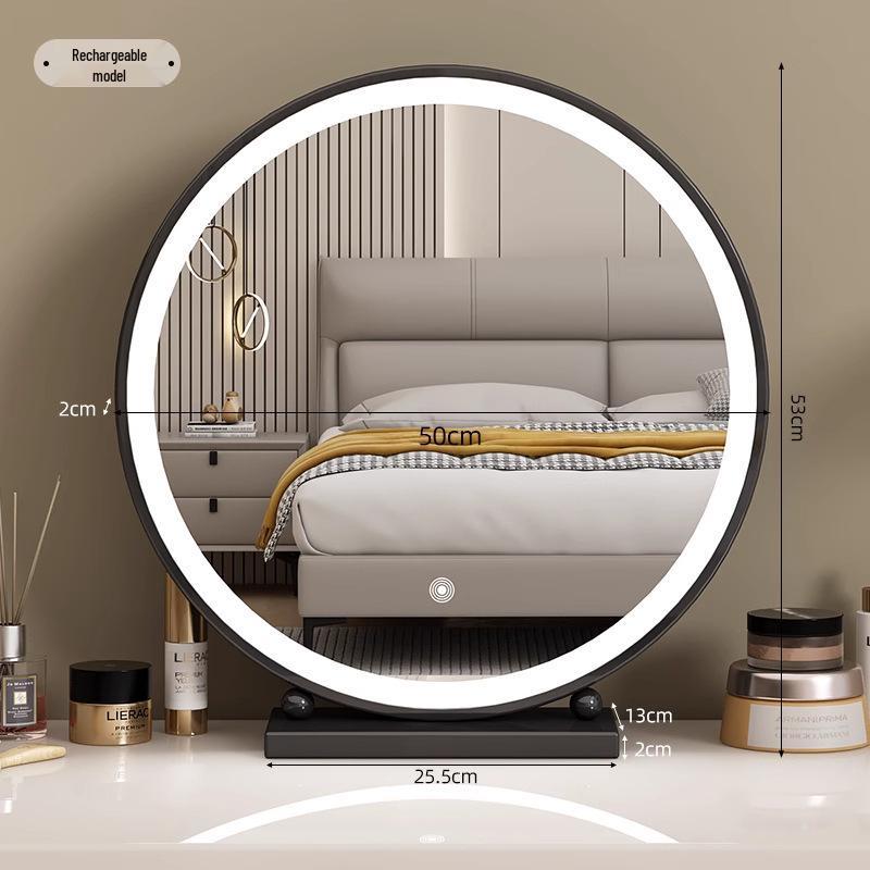 Smart Vanity Makeup Mirror with Lights for Bedroom and Desktop
