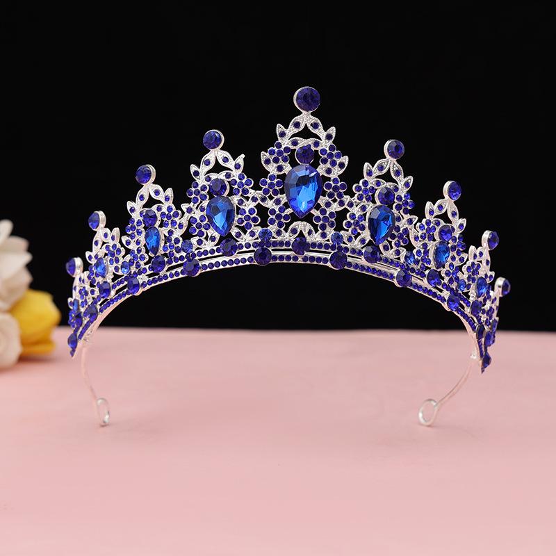Children's Crystal Tiara Headband: Princess Crown Hair Accessory for Girls' Birthdays and Performances
