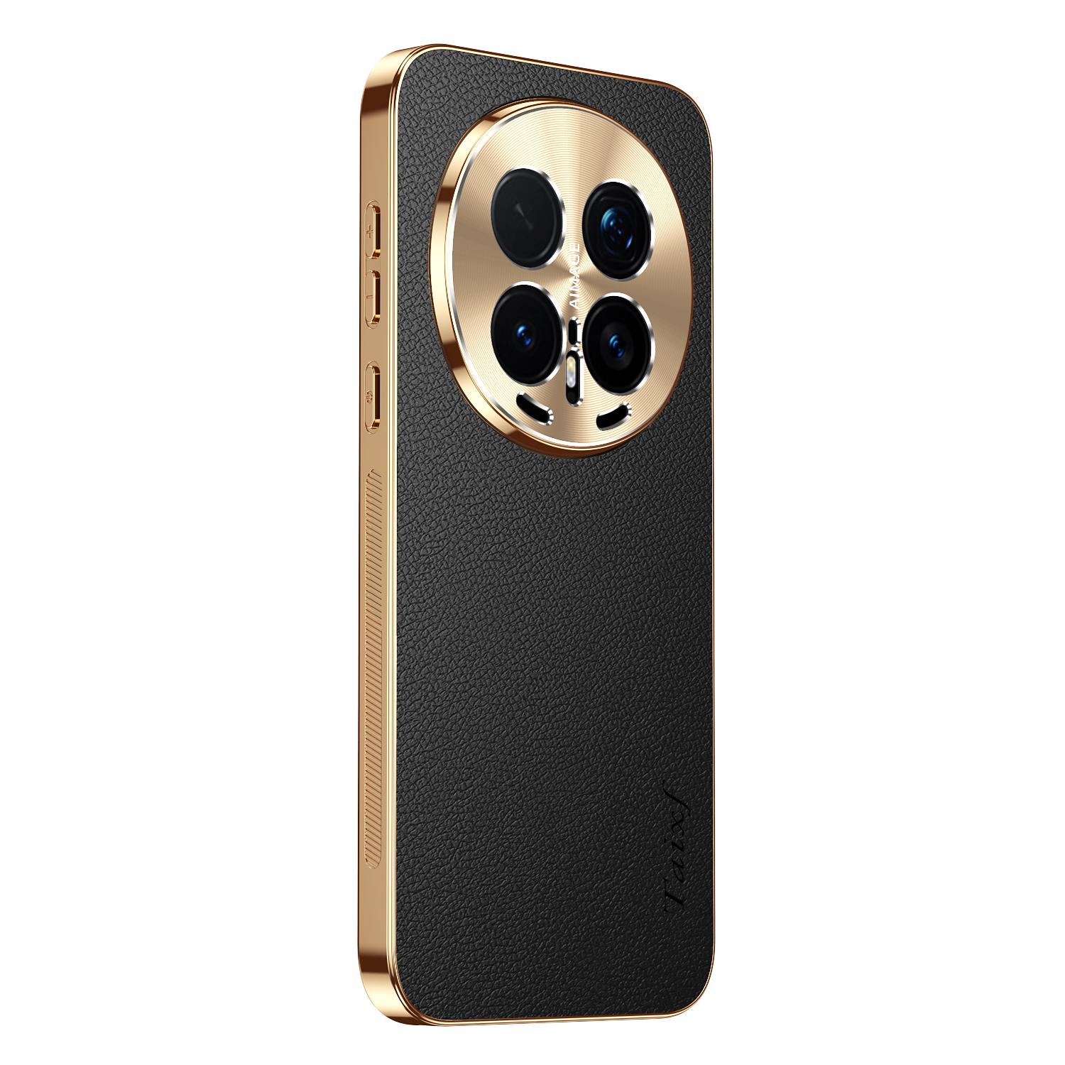 

Чохол для Honor Magic 8 Pro PU Шкіра Гальванічне Покриття Протиударний Чохол для Honor Magic 8 Lite 8Pro Текстура Візерунок Лічі Чохли Бампер Honor Magic8 чорний