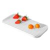 Bar Silicone Outflow Pad Drying Mat Dish Kitchen Thick Counter Deep Grooves Dry