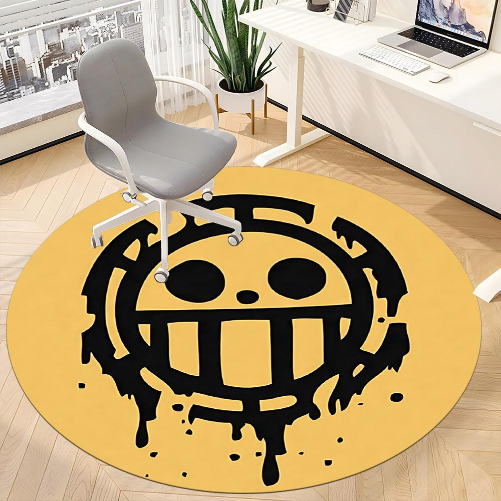 One Piece Office Round Area Rug,  Under Office Chairs Bedroom Living Room Home Decor A0908193