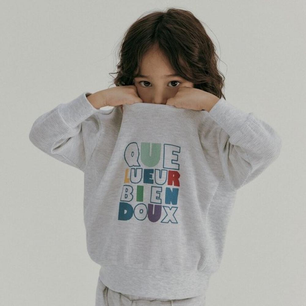 

Little Ground Colorful Lettering Sweatshirt 76111 334 03 M/GRAY/120