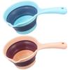 Plastic Kitchen Ladle Ergonomic Design Foldable Ladle Kitchen Gadget Plastic Scoop  Kitchen Use